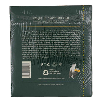 Schwarztee Ahmad Tea | English Tea No.1 | Mit Bergamotte-Aroma | 110 Teebeutel