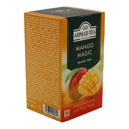 6x20 Aluminum Tea Bags Mango Magic, Ahmad Tea
