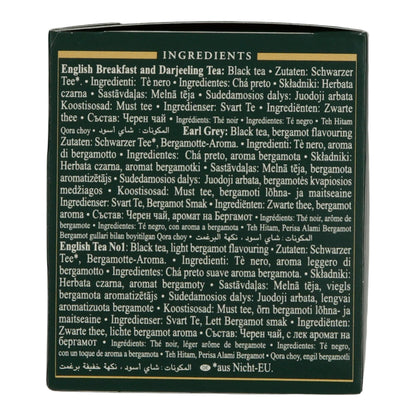 Schwarztee-Auswahl Ahmad Tea | Classic Tea Selection | 4 Sorten – 20 Teebeutel | English Breakfast, Darjeeling, Earl Grey, Tea No. 1 AHMAD TEA