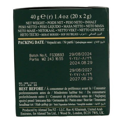 Schwarztee-Auswahl Ahmad Tea | Classic Tea Selection | 4 Sorten – 20 Teebeutel | English Breakfast, Darjeeling, Earl Grey, Tea No. 1