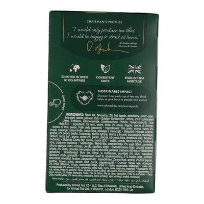 6x20 Aluminum Tea Bags Fruit Selection, Ahmad Tea