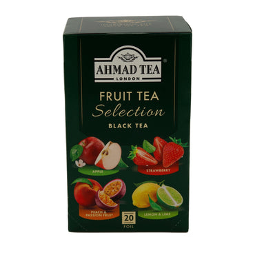 Schwarztee Auswahl Ahmad Tea | Fruit Tea Selection | 4 Fruchtsorten | 20 Teebeutel AHMAD TEA