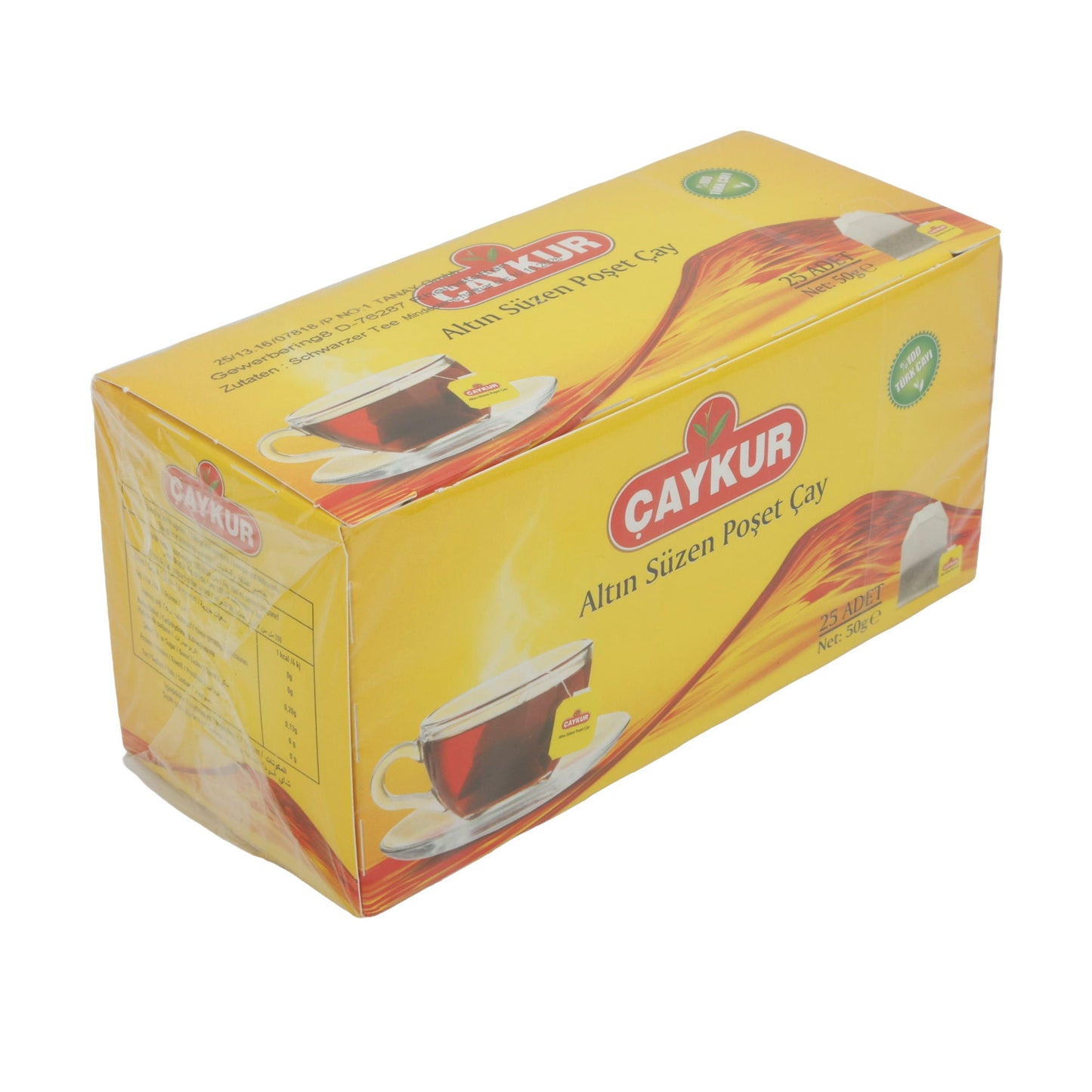 Schwarztee Çaykur | Poşet Çay | Geleneksel Türk Çayı | 25 Poşet, 50 g