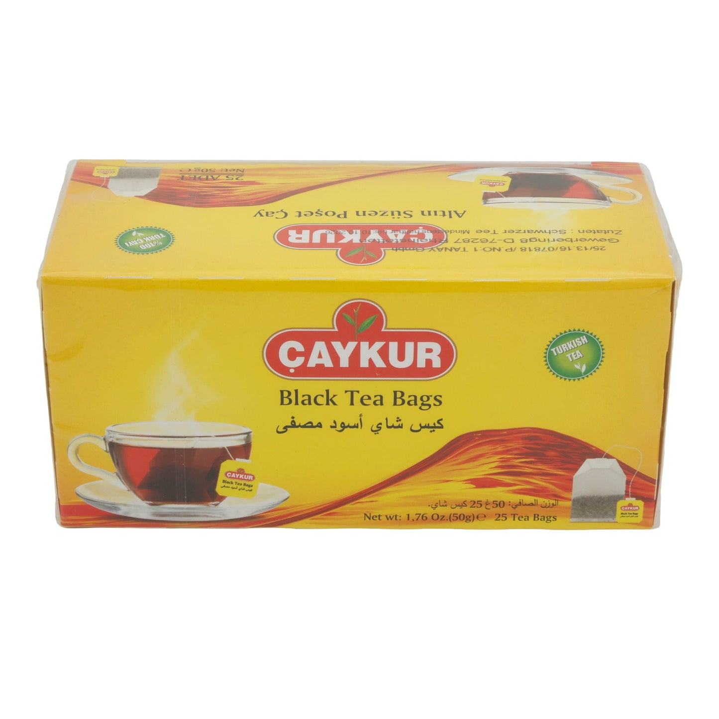 Schwarztee Çaykur | Poşet Çay | Geleneksel Türk Çayı | 25 Poşet, 50 g