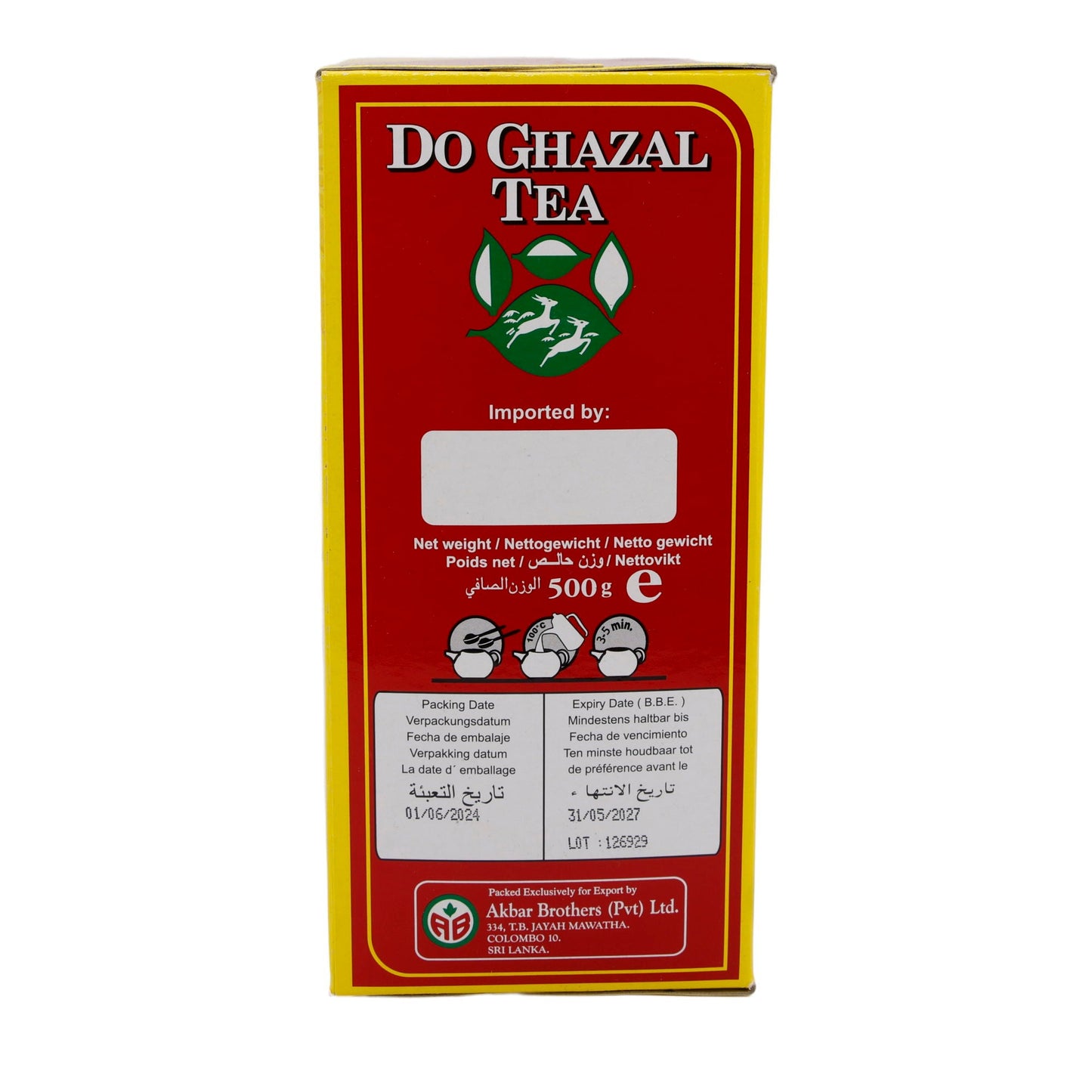 Tè nero Do Ghazal | Tè nero Ceylon | Aromatico | 500 g
