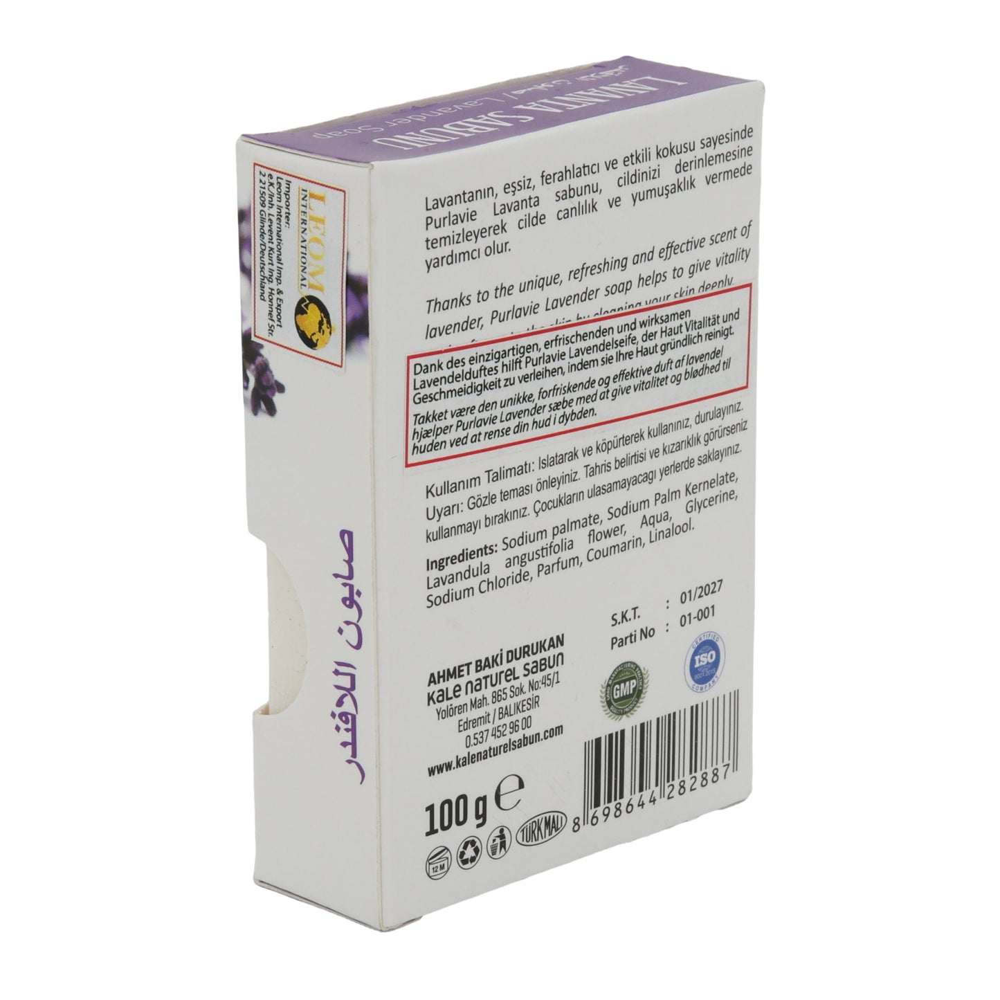 Seife Purlavie | Lavendelseife | Spendet Feuchtigkeit | 100 g - Taste Your World