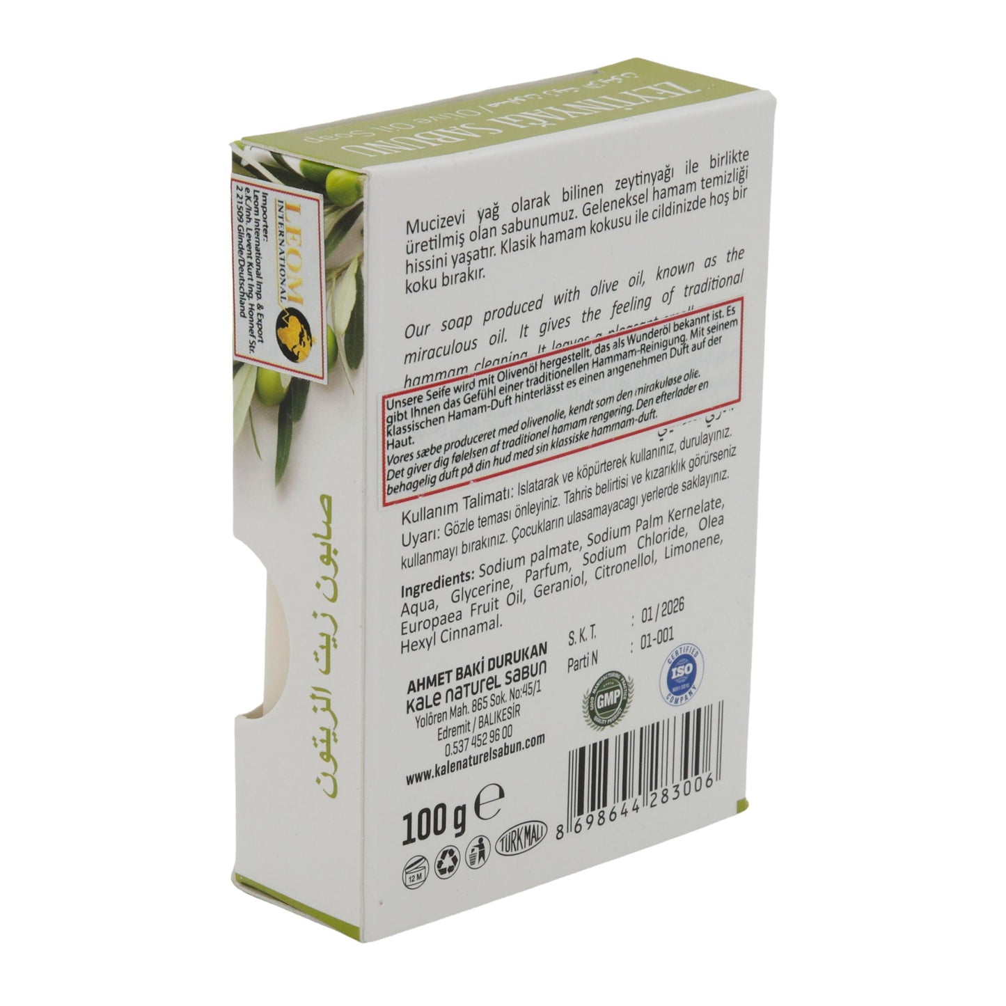 Sapone Purlavie | Sapone all'olio d'oliva | Idrata | 100 g