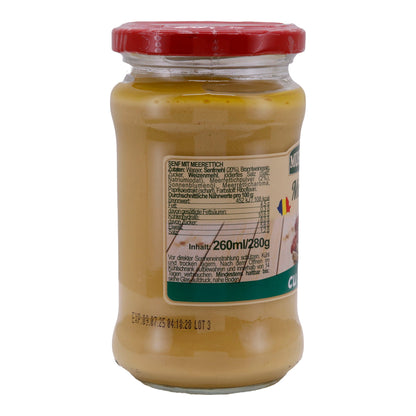 Senf Mustardino Muștar cu Hrean | Mit Meerrettich veredelter Senf | 280 g