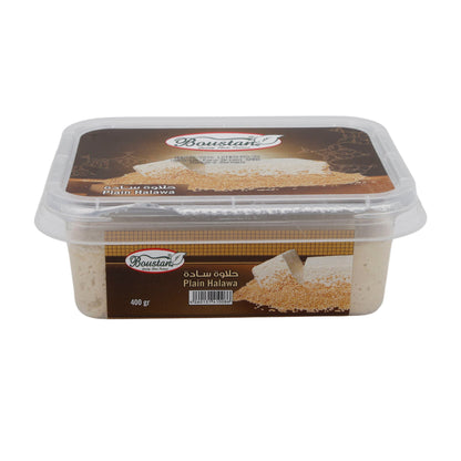 Boustan Plain Halawa – 400 g – Sweet Sesame Paste in Traditional Style