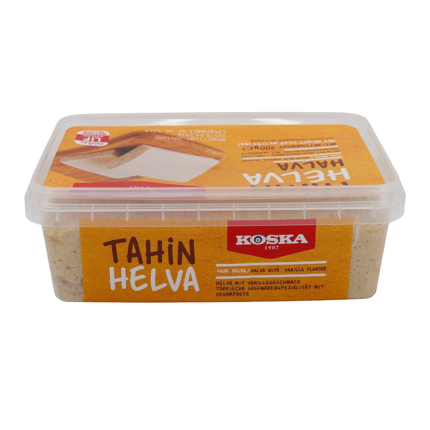 Pasta di sesamo Koska Tahin Helva alla vaniglia | Dolce | Dolci tradizionali turchi | 700 g