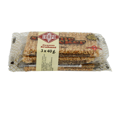 Sesamriegel Tempo | Sesam Krokant | Süß, 3 x 40g | 120g TEMPO
