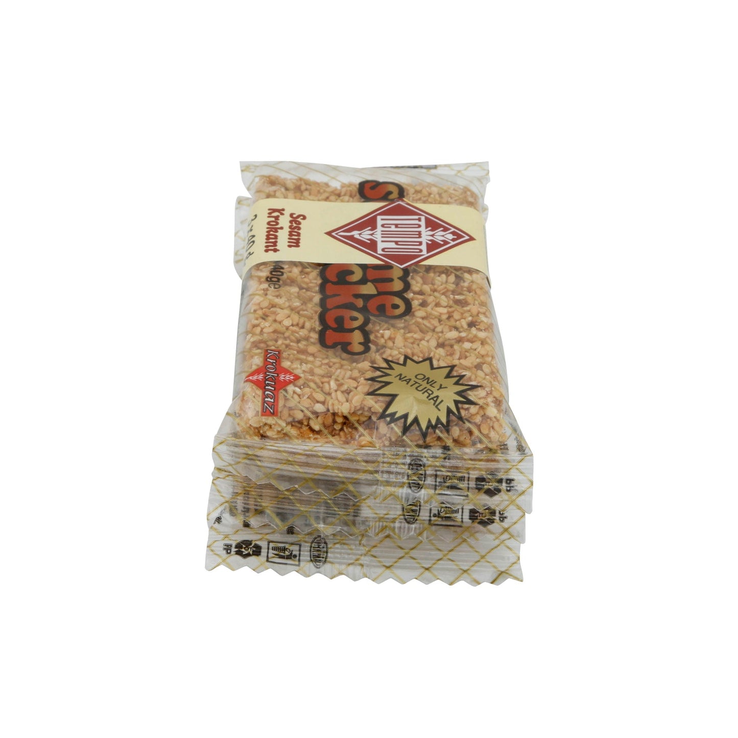 Sesamriegel Tempo | Sesam Krokant | Süß, 3 x 40g | 120g TEMPO