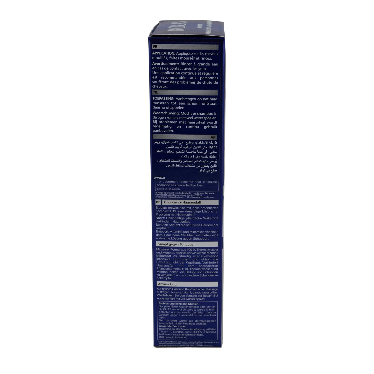 Shampoo Bioblas For Men | Contro Forfora & Caduta dei Capelli Mentolo | 360 ml