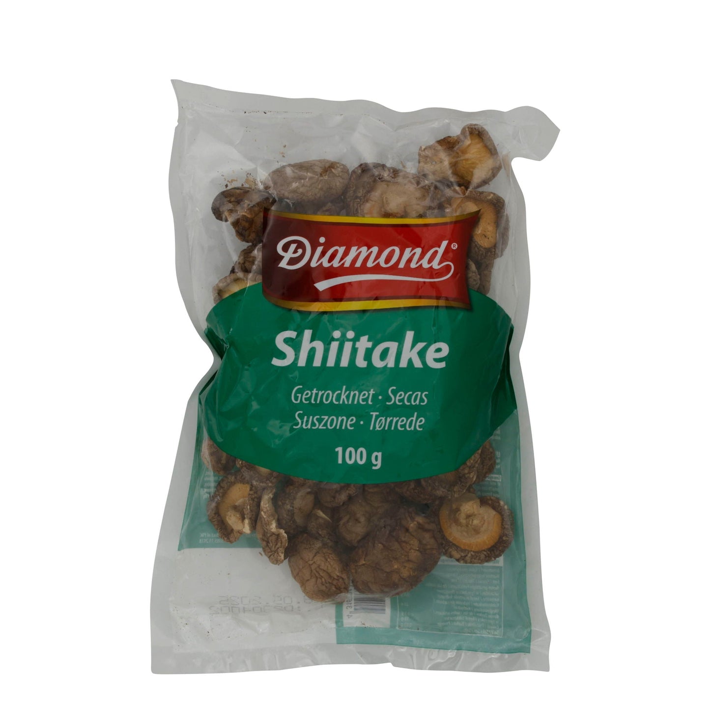 Shiitake Pilze Diamond | Getrocknet | Intensives Aroma, asiatische Küche | 100 g DIAMOND