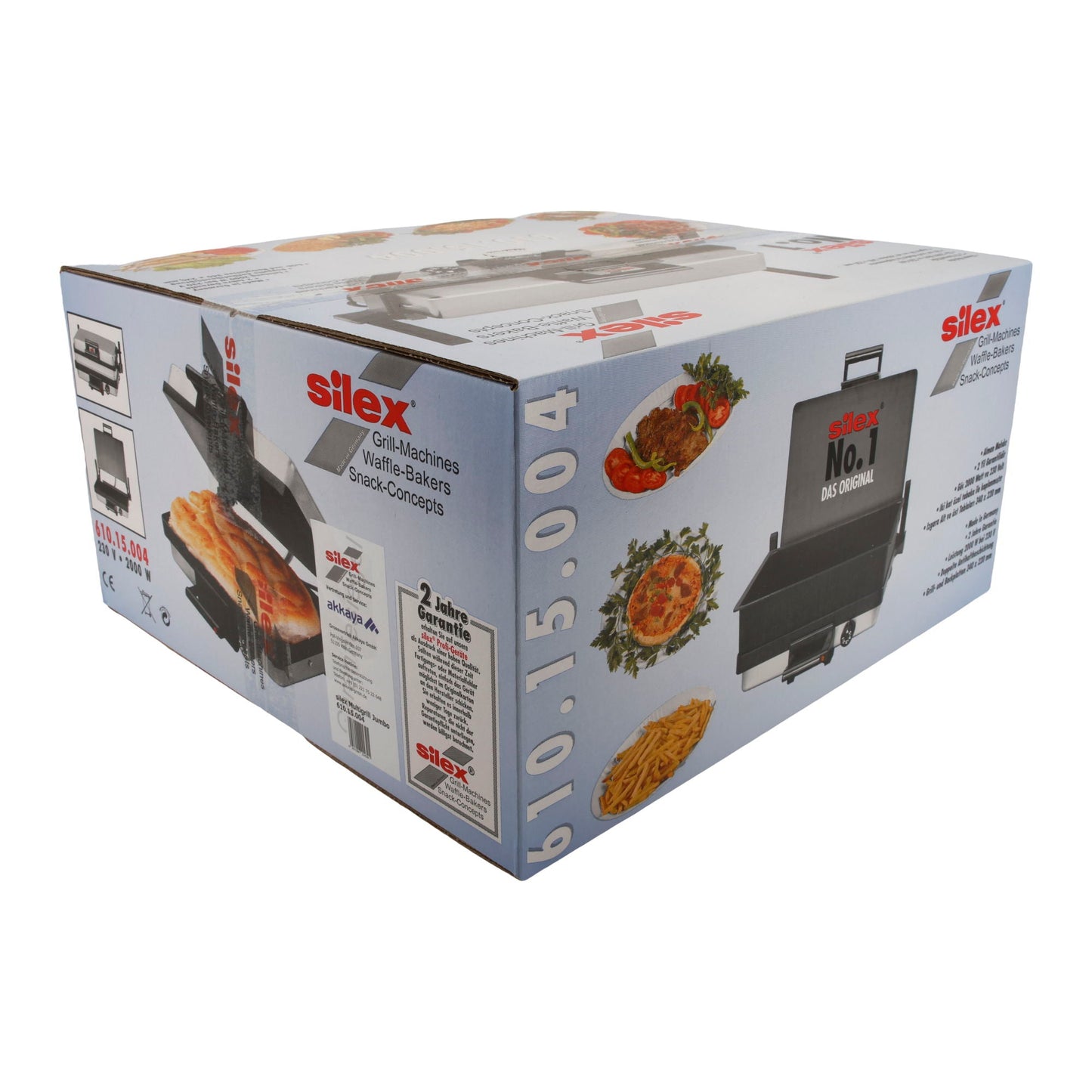 Silex No.1 Kontaktgrill 610.15.004 – 2000 W, Doppel - Antihaft, 34 × 22 cm - Taste Your World