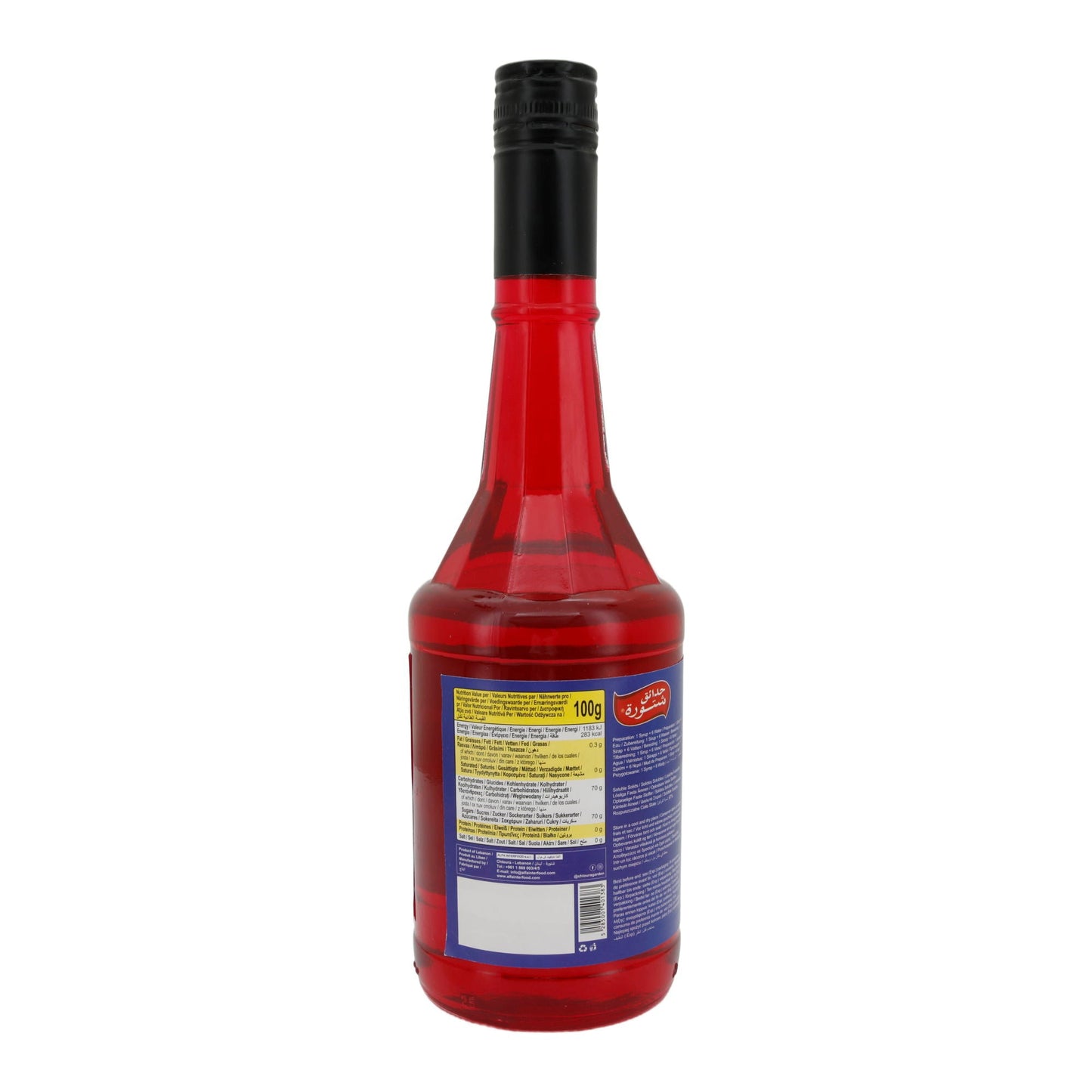 Sirup Chtoura Garden | Grenadine Sirup | Fruchtiger Sirup für Cocktails & Desserts | 600 ml