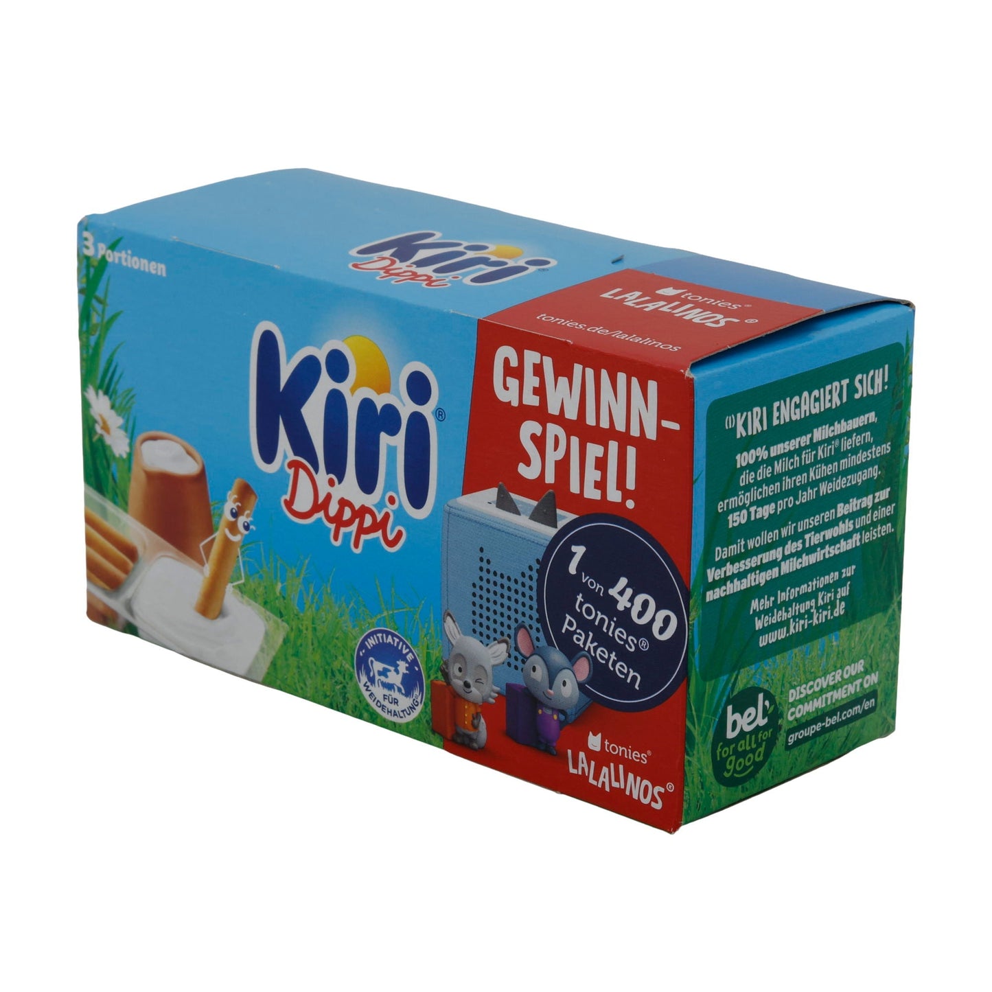 Snack Kiri | Dippi | Frischkäse & Grissini, 3 Portionen | 105g KIRI
