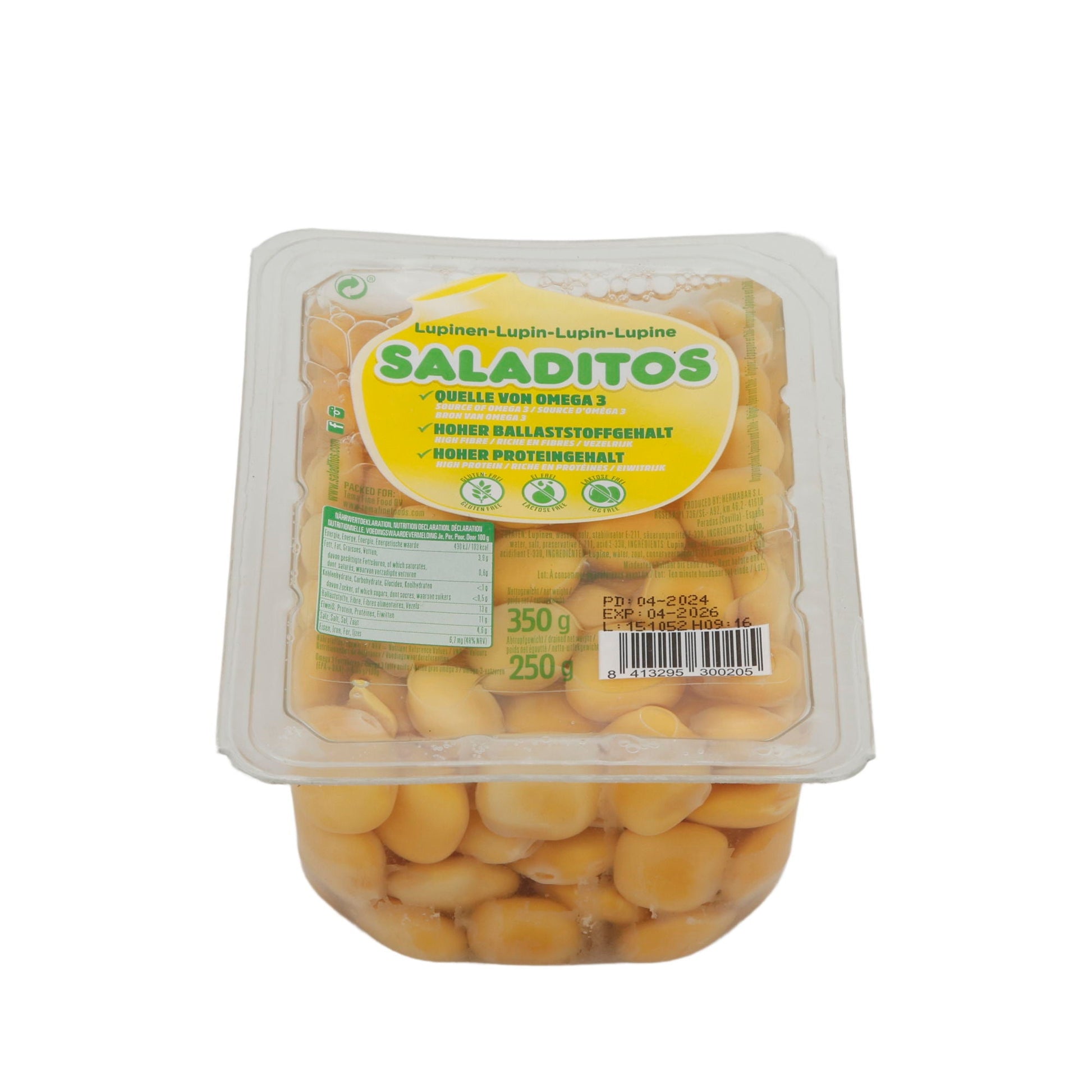 Snack Saladitos Lupinen | proteinreich | Abtropfgewicht 250 g | 350 g - Taste Your World