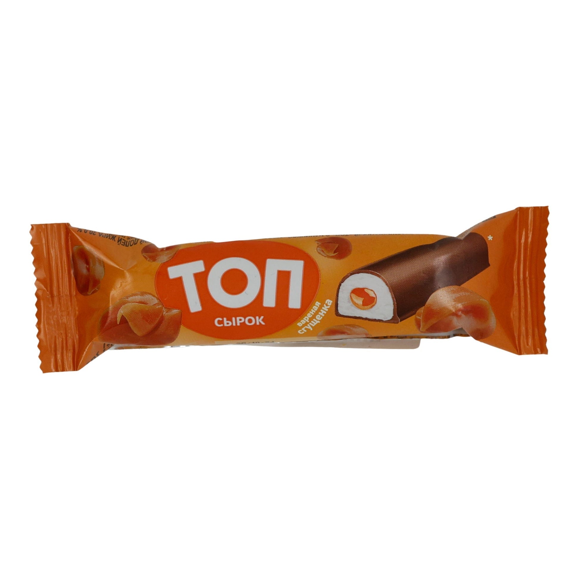 Snack TOP Syrók | Frischkäse-Snack Karamell | Cremig mit Kondensmilchfüllung & Schokolade | 40 g TOP