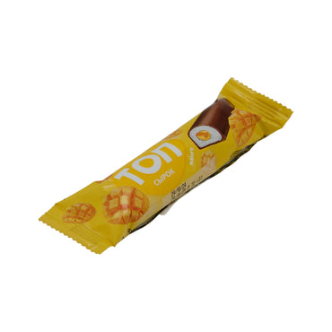 Snack TOP Syrók | Frischkäse-Snack Mango | Mit Mangofüllung & Schokoladenüberzug | 40 g TOP