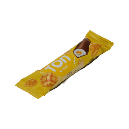 Snack TOP Syrók | Frischkäse-Snack Mango | Mit Mangofüllung & Schokoladenüberzug | 40 g