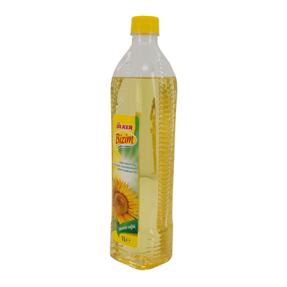Sonnenblumenöl Ülker Bizim | Raffiniert | aus der Türkei | 1 Liter Flasche
