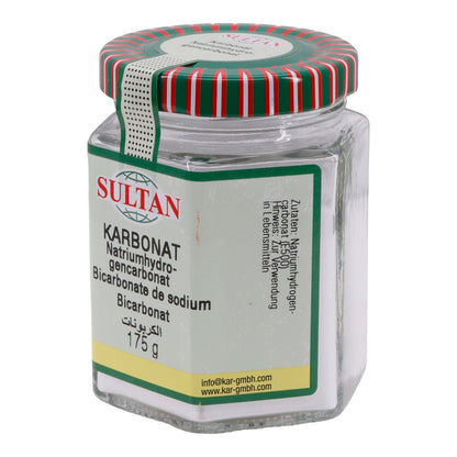 Sultan Sodium Bicarbonate - Baking Soda, 175 g Glass 