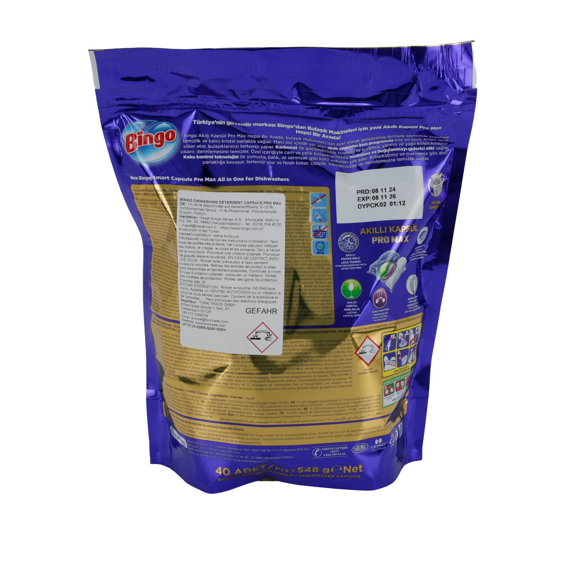 Spülmaschinen - Tabs Bingo | Tabs | Akıllı Kapsül Pro Max | 40 Stück - Taste Your World