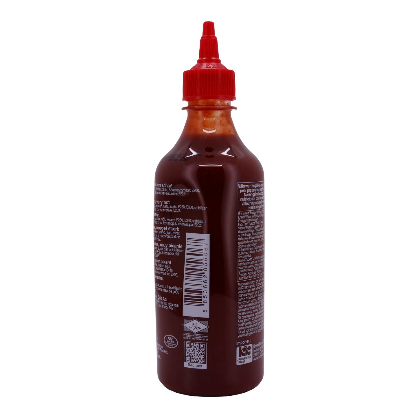 Sriracha Chilisauce Extra Scharf Flying Goose | Intensiver Geschmack für scharfe Gerichte | 455 ml