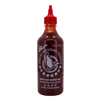 Sriracha Chilisauce Extra Scharf Flying Goose | Intensiver Geschmack für scharfe Gerichte | 455 ml
