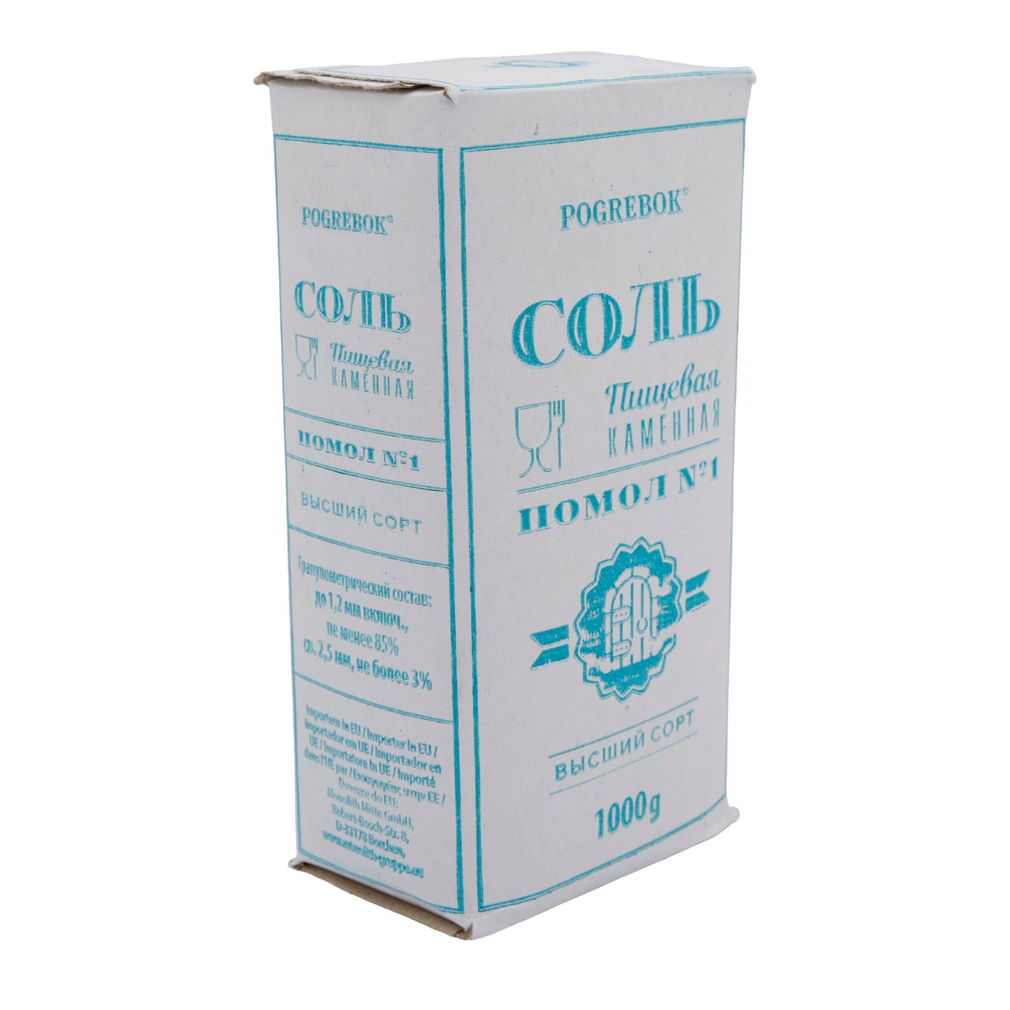Steinsalz Pogrebok | Gewürz | Hochwertiges Salz für die Küche | 1000g