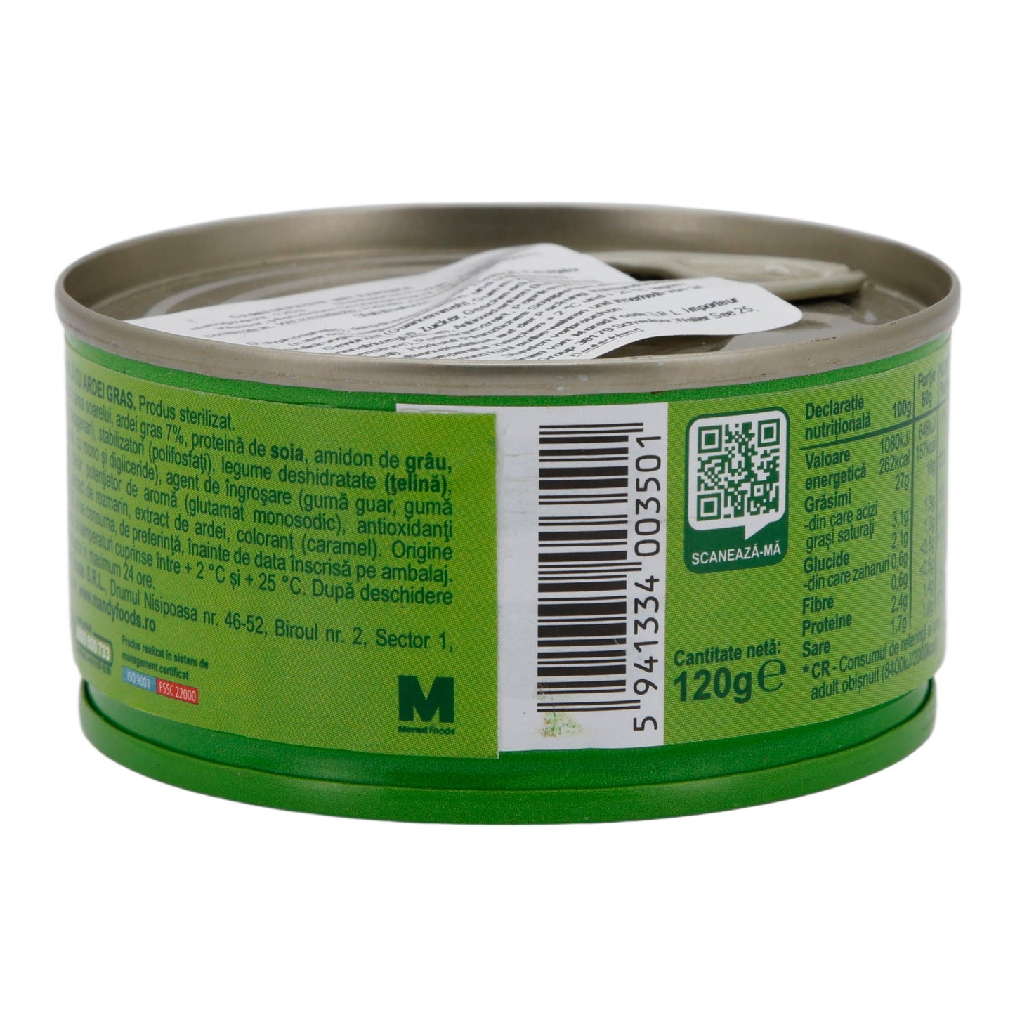 Streichcreme Mandy Vegetal | Vegetarisch | Mit Paprika | 120 g