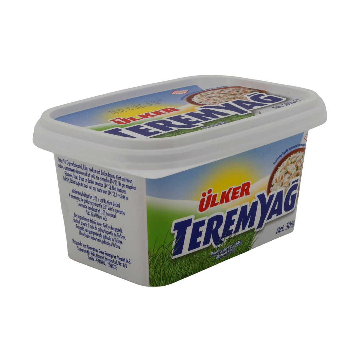Streichfett Ülker Teremyağ | Pflanzenfett | Vielseitiges Streichfett für Brot | 500 g UELKER