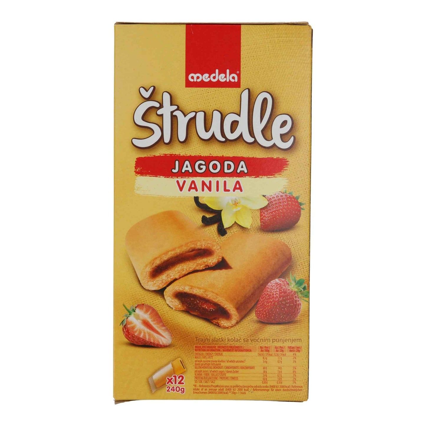 STRUDLEGEBAECK  JAGODA VANILA & ERDBEERE