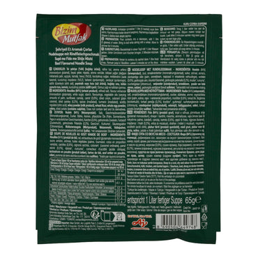 Suppe Bizim Mutfak | Nudelsuppe mit Rindfleischgeschmack | Würzige türkische Şehriye Çorbası | 65 g