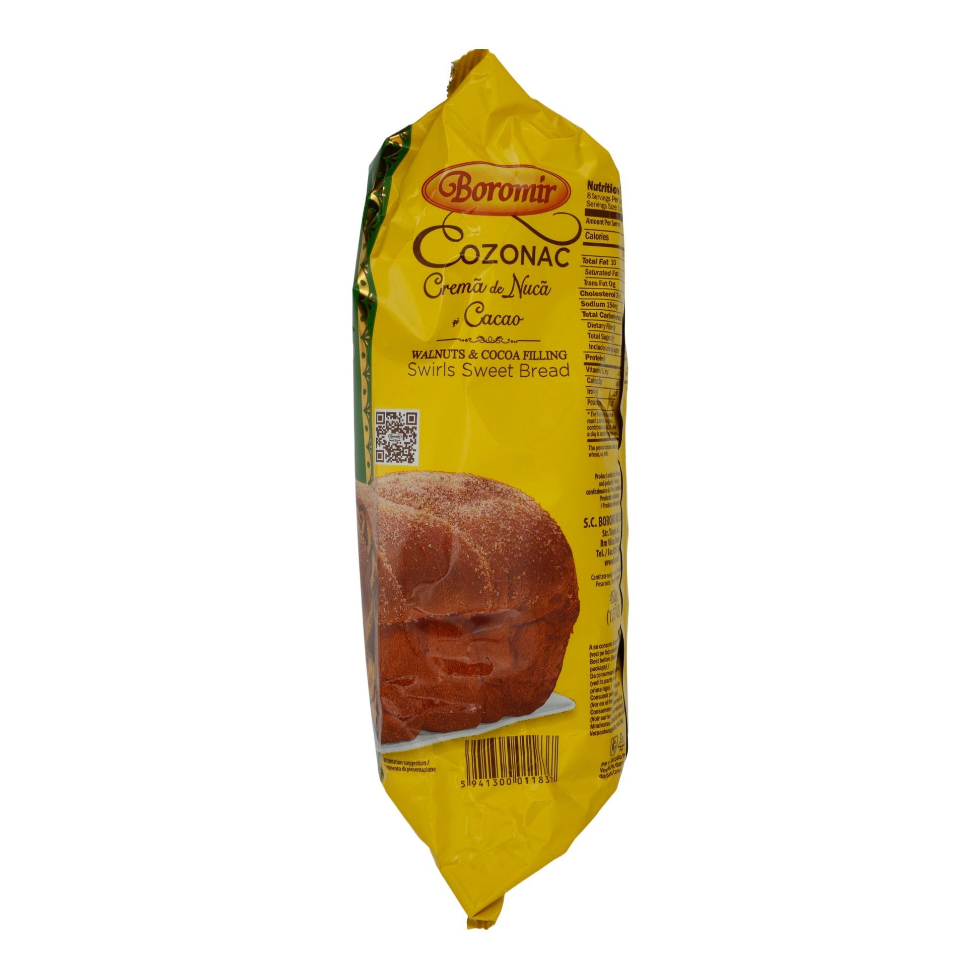 Süßes Brot Boromir | Cozonac Nuca și Cacao | Gefüllt mit Walnuss und Kakao | 450g BOROMIR
