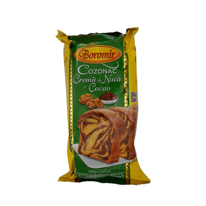 Süßes Brot Boromir | Cozonac Nuca și Cacao | Gefüllt mit Walnuss und Kakao | 450g BOROMIR