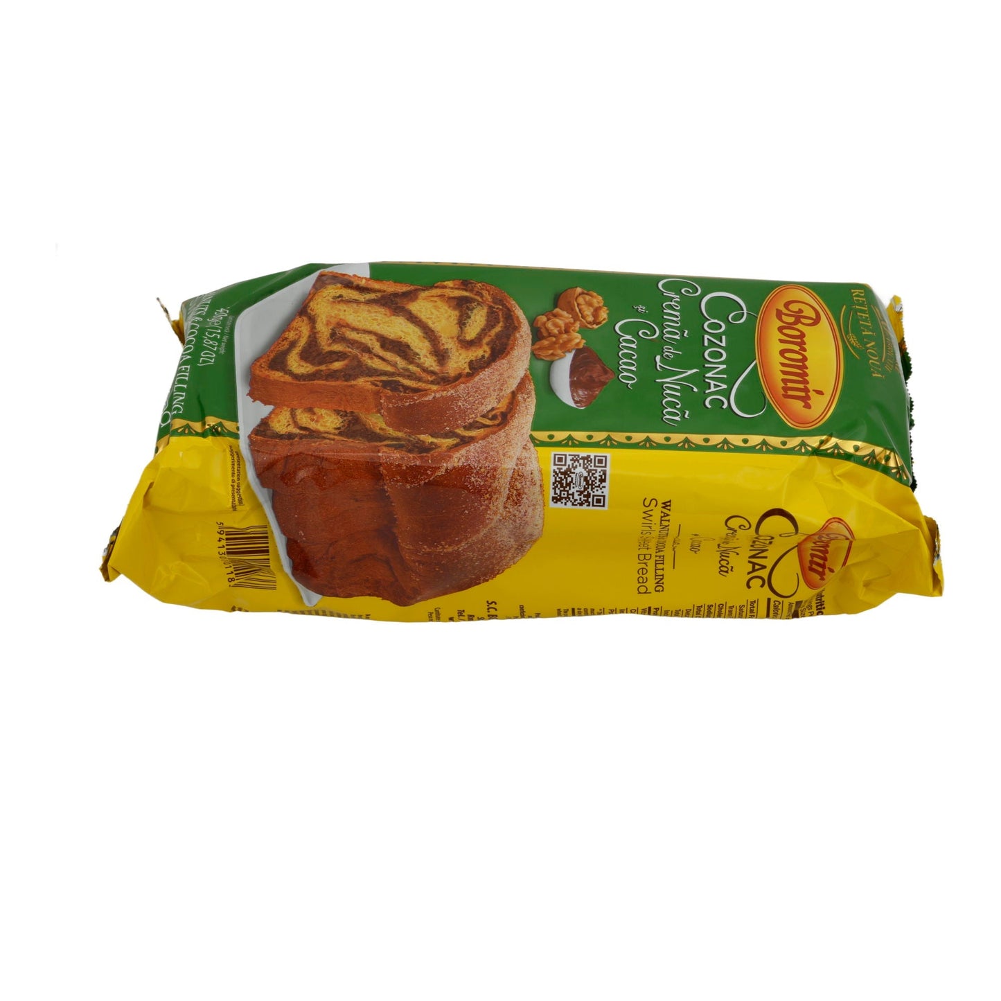 Süßes Brot Boromir | Cozonac Nuca și Cacao | Gefüllt mit Walnuss und Kakao | 450g BOROMIR