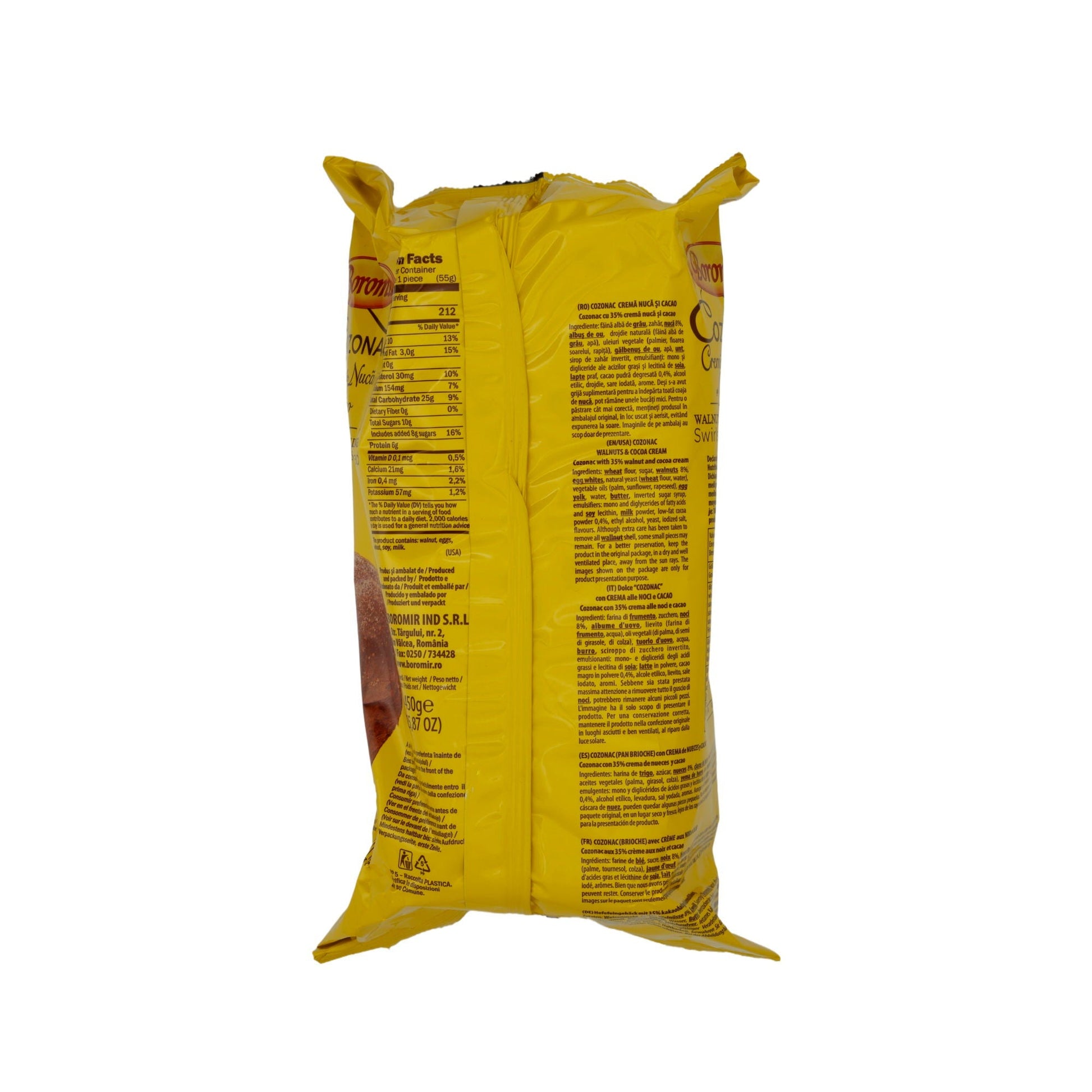 Süßes Brot Boromir | Cozonac Nuca și Cacao | Gefüllt mit Walnuss und Kakao | 450g BOROMIR