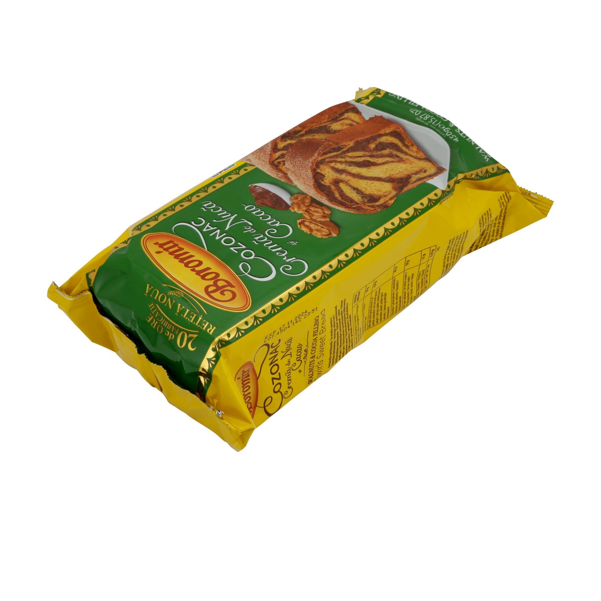 Süßes Brot Boromir | Cozonac Nuca și Cacao | Gefüllt mit Walnuss und Kakao | 450g BOROMIR