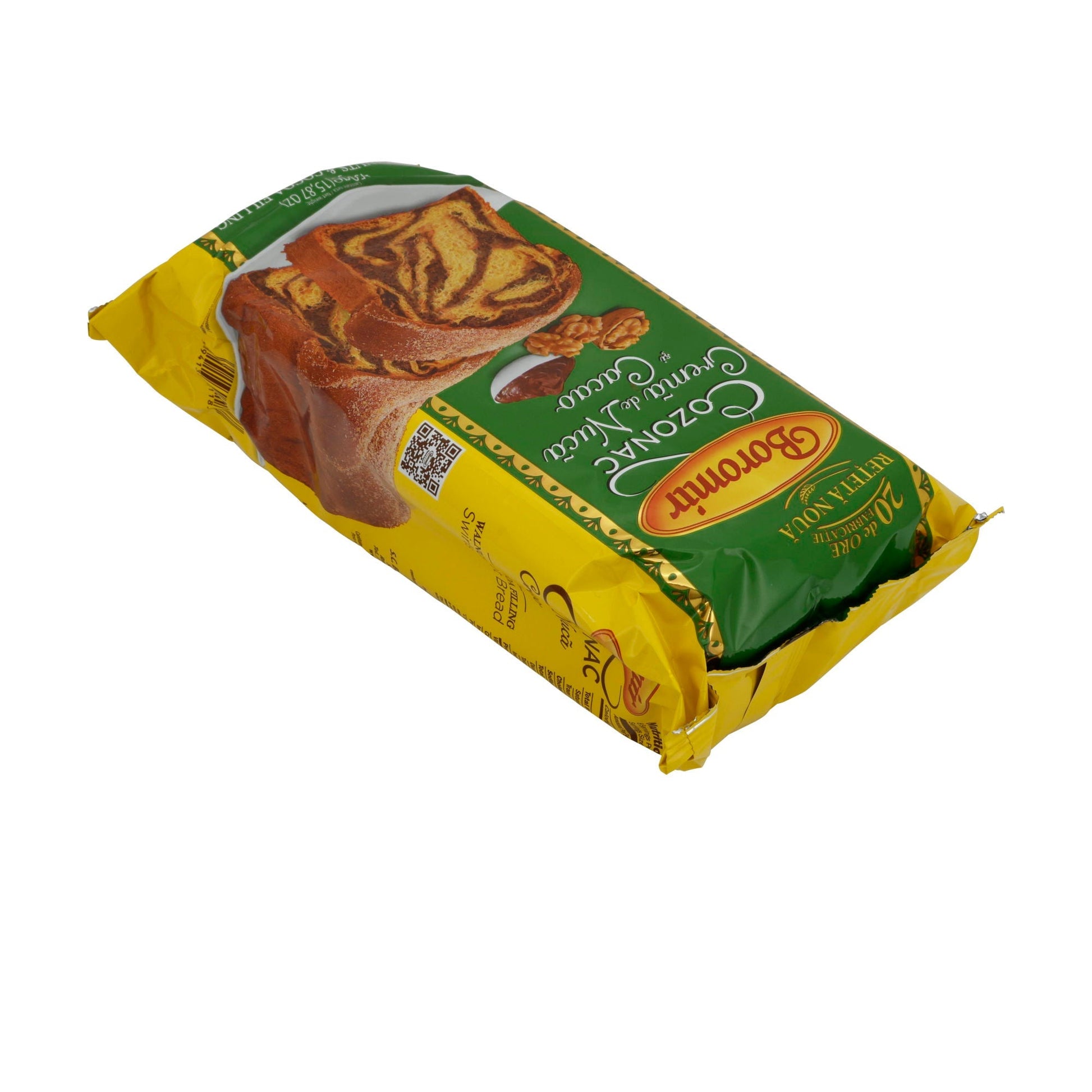 Süßes Brot Boromir | Cozonac Nuca și Cacao | Gefüllt mit Walnuss und Kakao | 450g BOROMIR