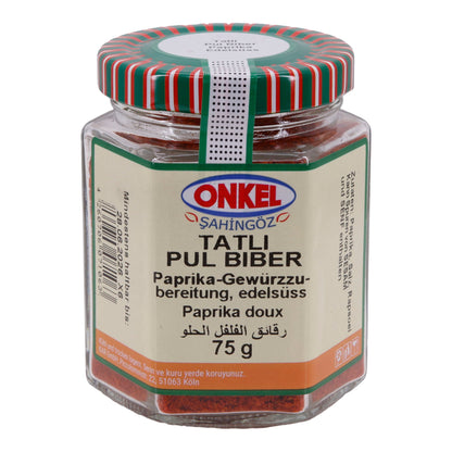 Tatlı Pul Biber Onkel Şahingöz | Paprika Baharat Karışımı | Tatlı | 75 g