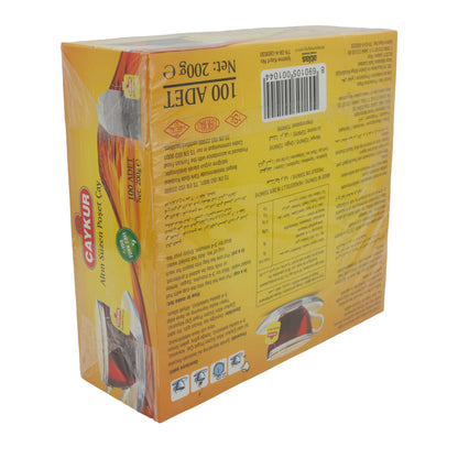 Tee Çaykur | Altın Süzen Poşet Çay | Traditioneller türkischer Schwarztee, 100 Teebeutel | 200 g