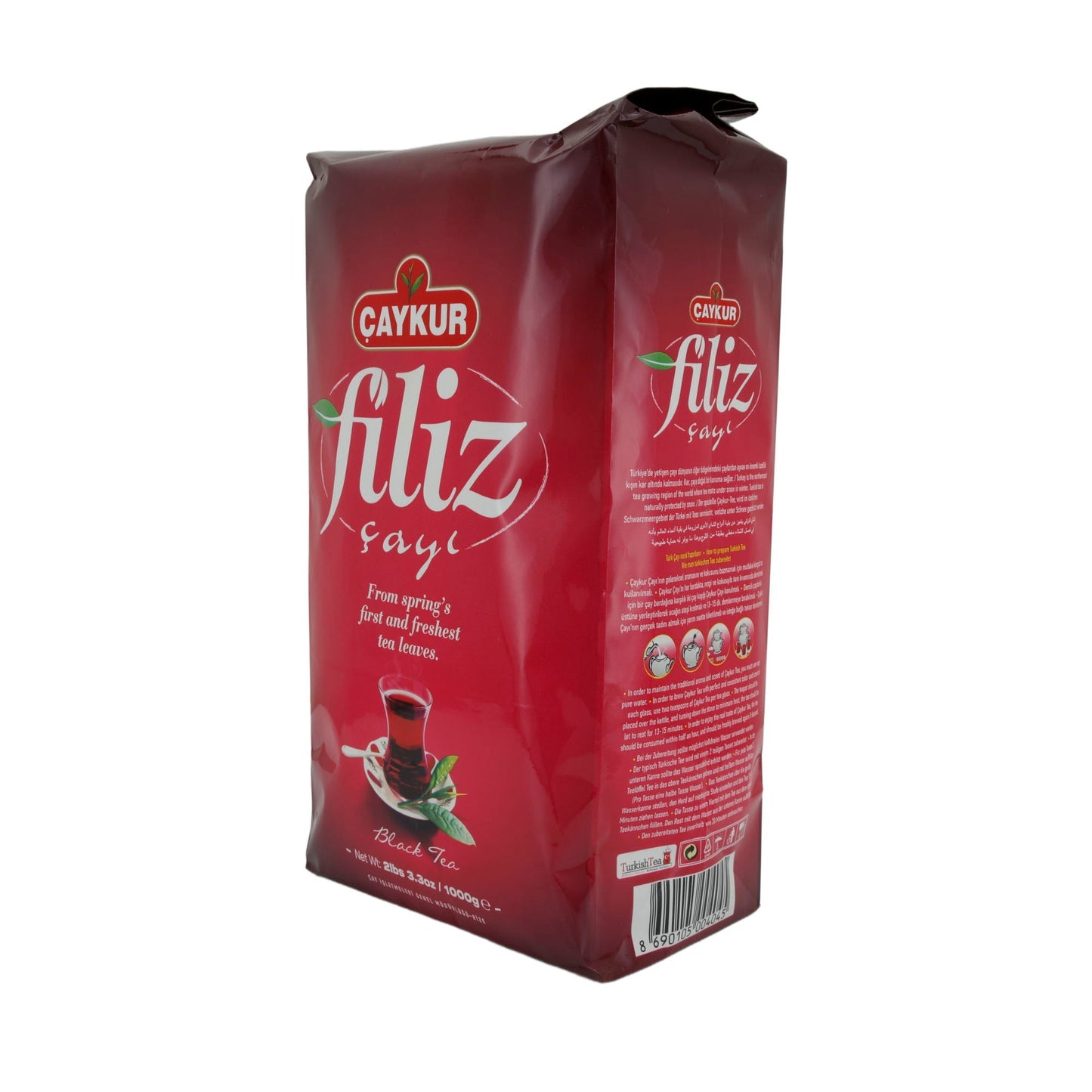 Tee Çaykur | Filiz Schwarztee | Aromatischer türkischer Schwarztee | 1000 g CAYKUR