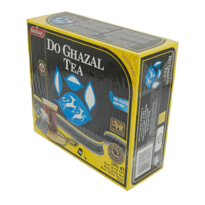 Tee Do Ghazal | Earl Grey | Aromatischer Ceylon Schwarztee mit Bergamotte, 100 Beutel | 200 g