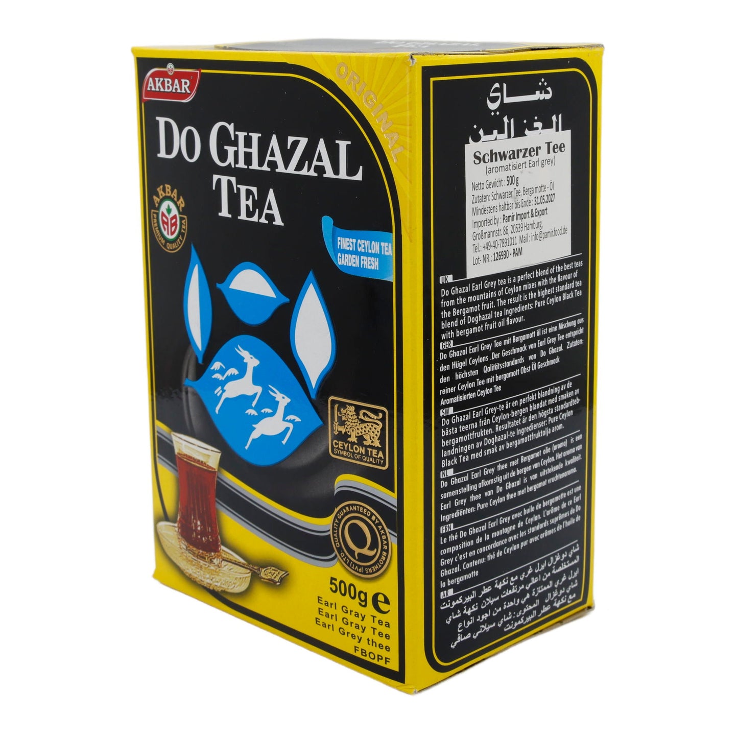 Tee Do Ghazal | Earl Grey | Aromatischer Schwarztee | 500 g