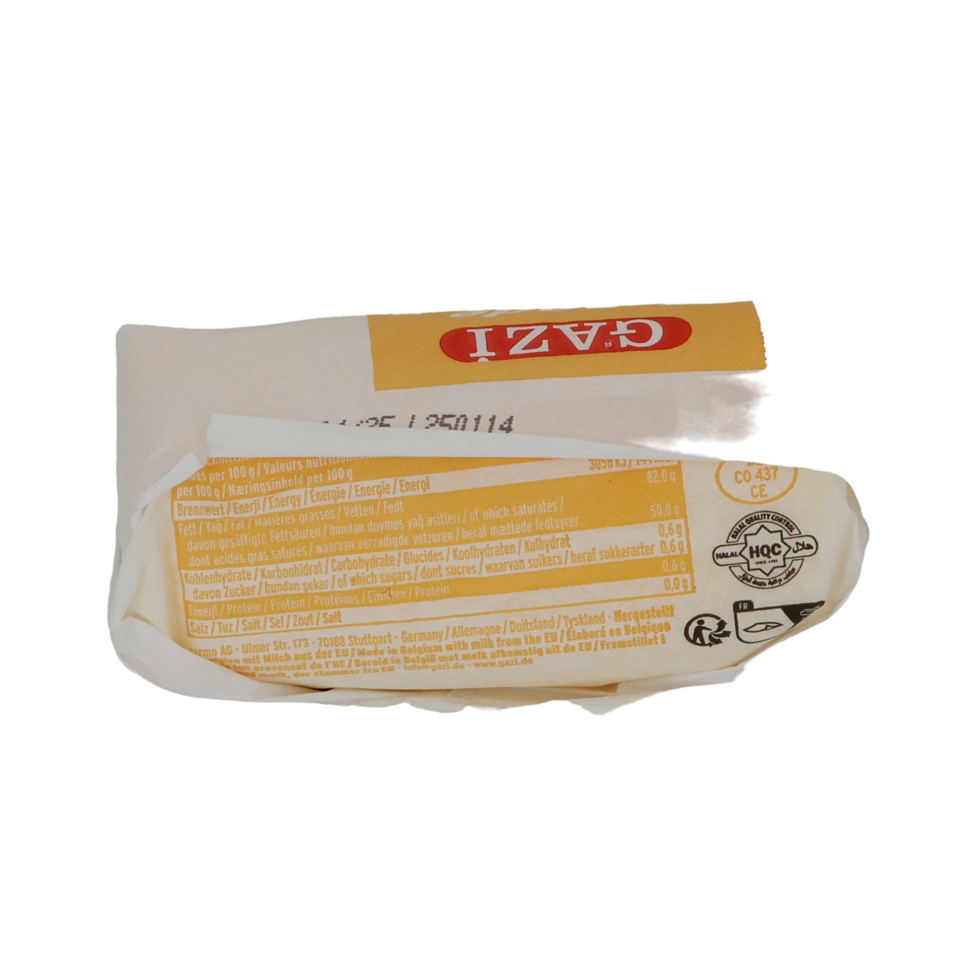 Tereyağı Butter Gazi | Ungesalzene Halal-Butter | 250 g GAZI