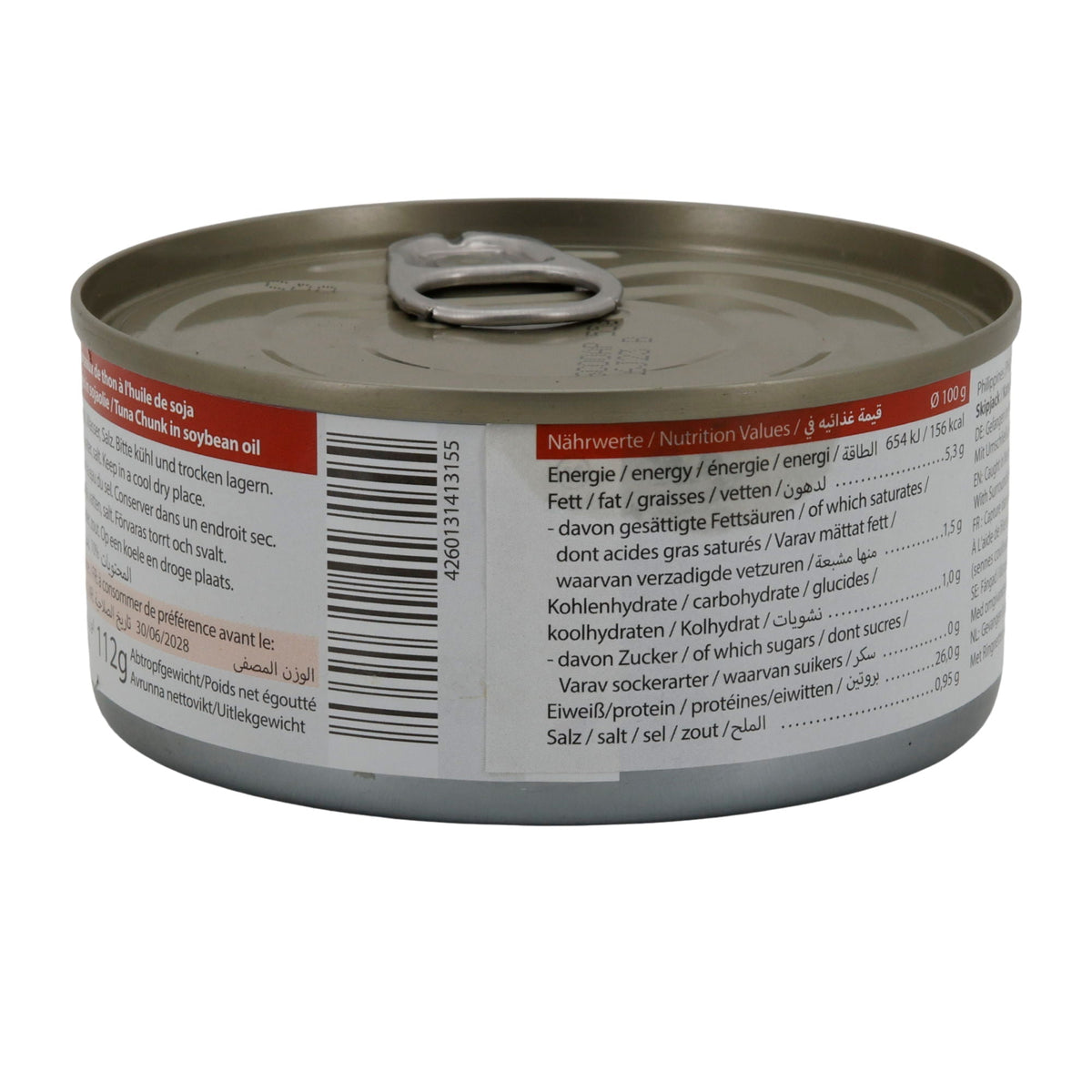 Thunfisch Tayba | Fisch | Stücke in Sojaöl | 160 g Dose (Abtropfgewicht 112 g) TAYBA