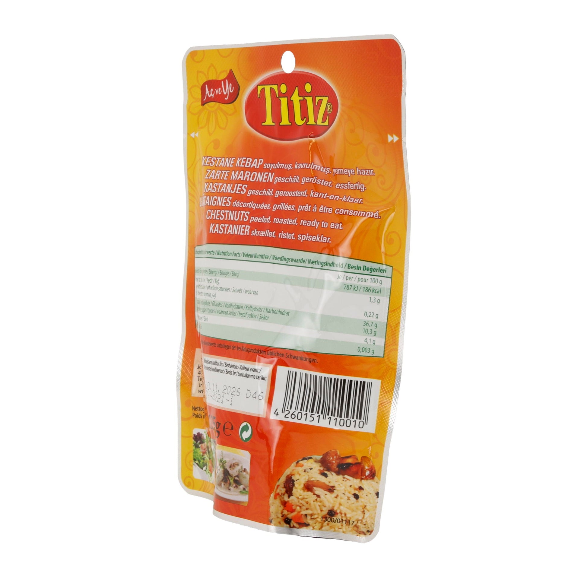 Titiz | Kestane Kebap – Zarte Maronen | geschält, geröstet & essfertig | 125 g - Taste Your World