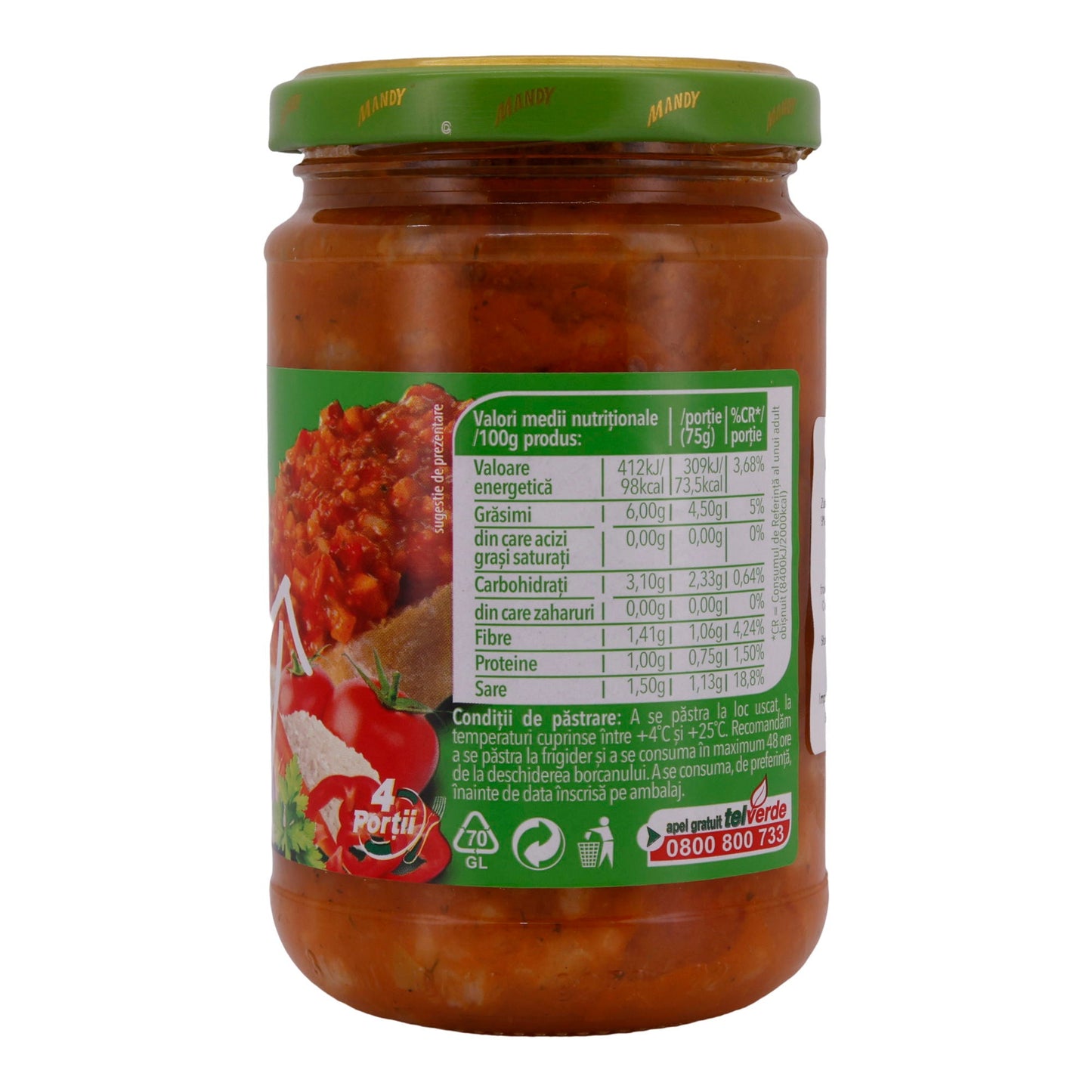 Tocană de Legume Mandy Foods | Eintopf | Traditioneller Gemüseeintopf aus Rumänien | 300 g